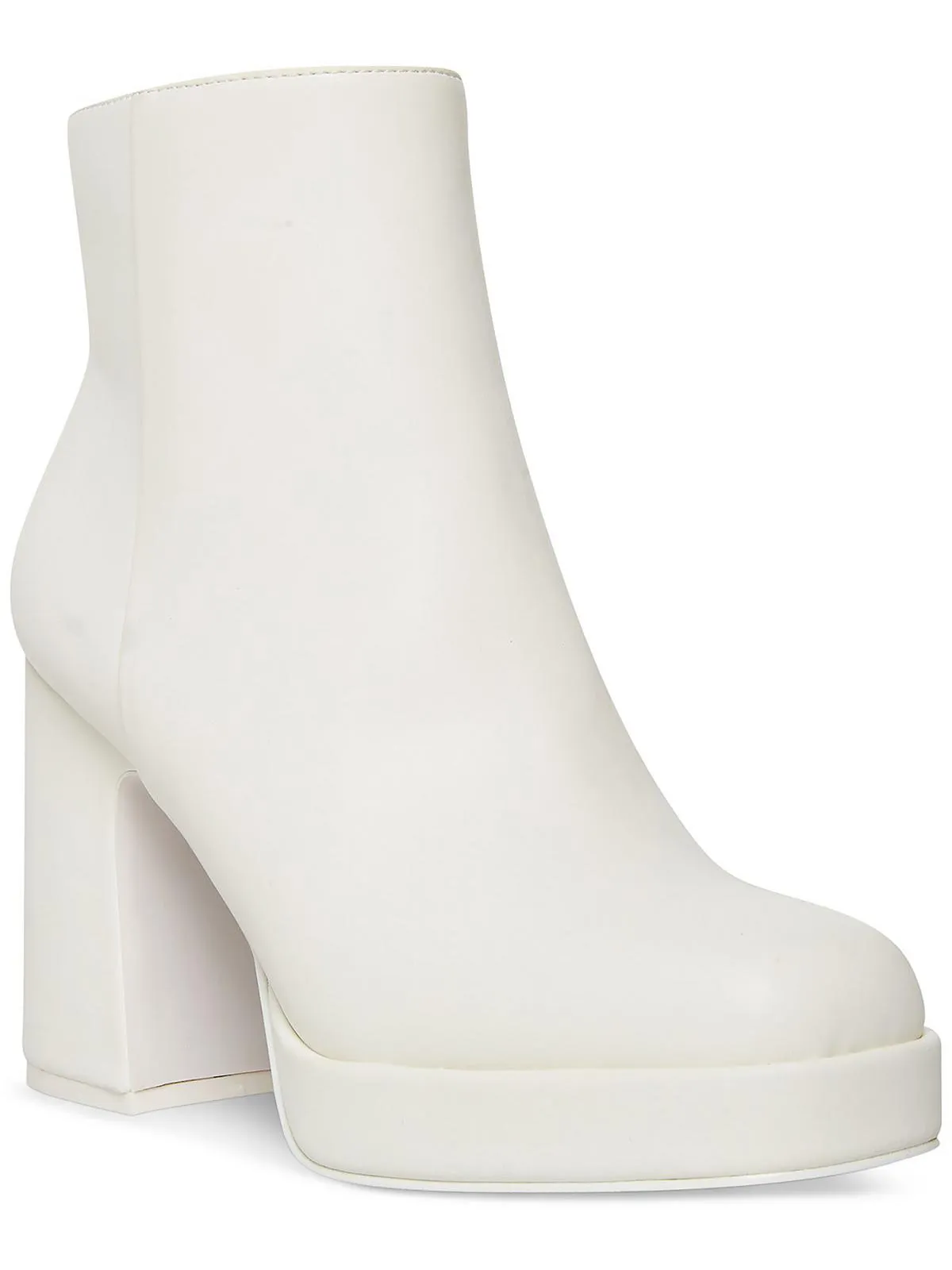 Activatte Womens Faux Leather Platforms Ankle Boots