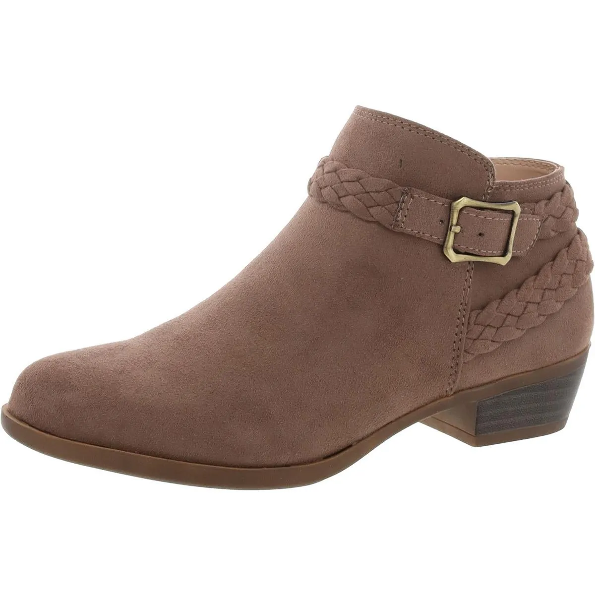 Adriana Womens Braided Memory Foam Booties