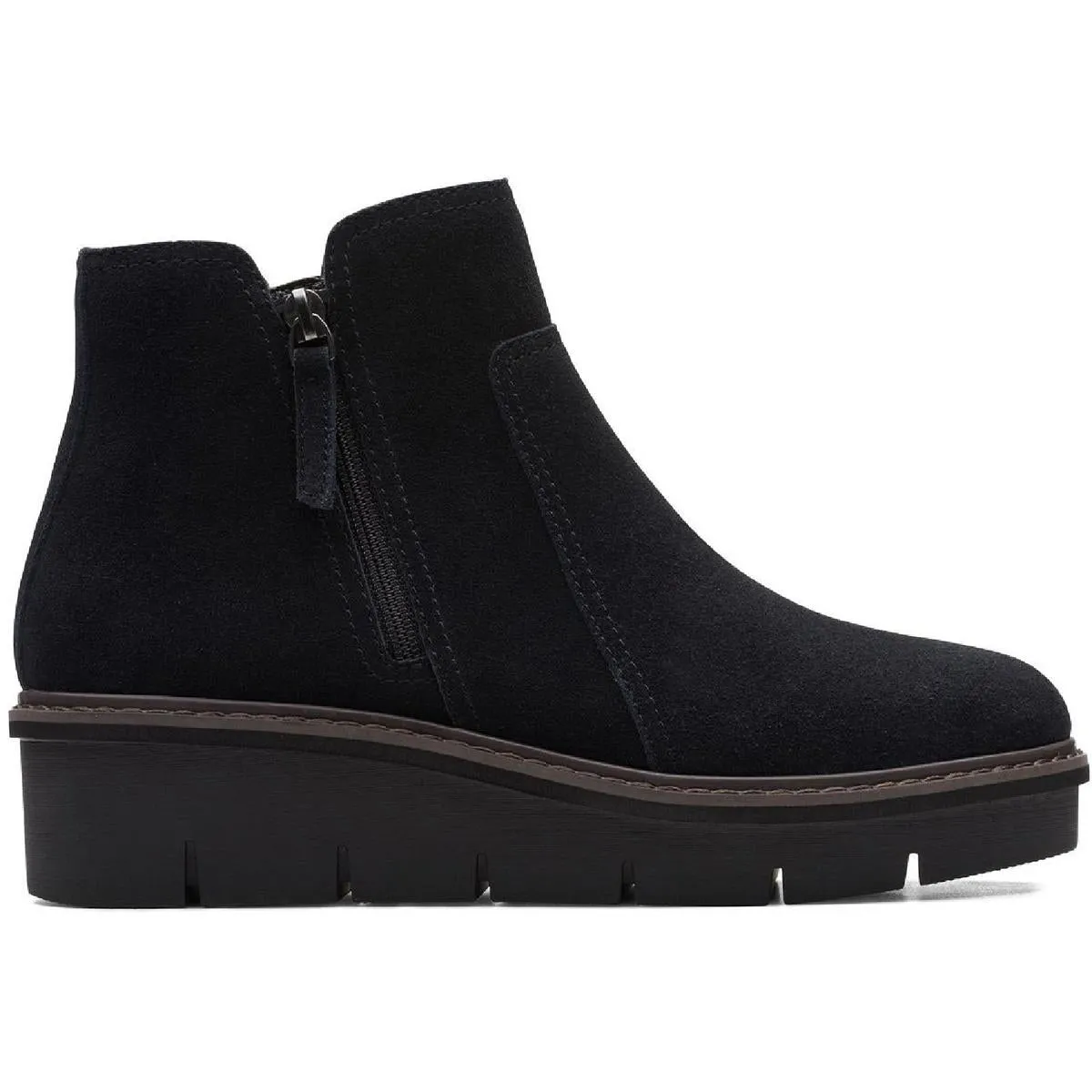 Airabell Zip Womens Slip On Leather Booties