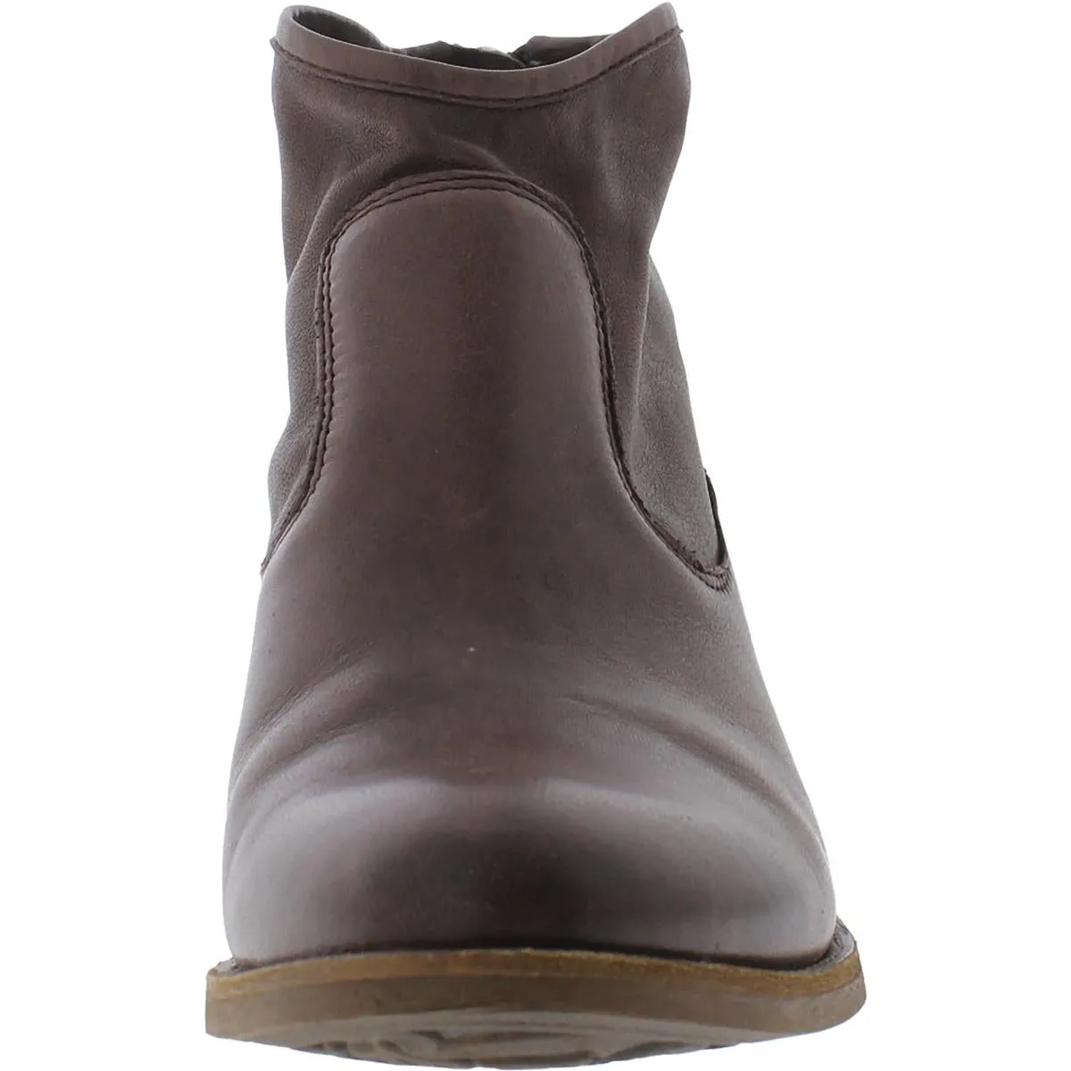 AISLEY Womens Almond Toe Block Heel Ankle Boots