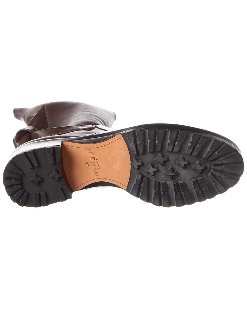 Alexandre Birman Clarita Motorcycle Leather Bootie