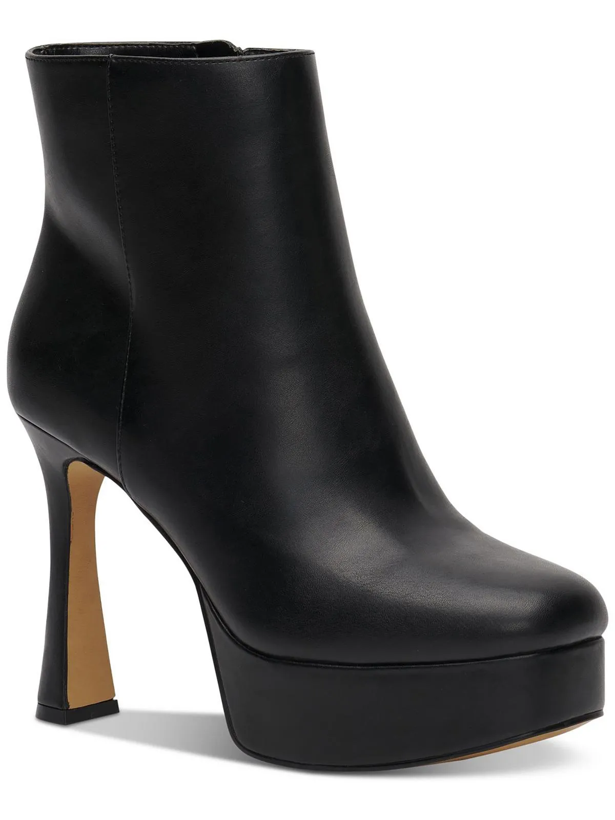 Alize Womens Faux Leather Zipper Booties