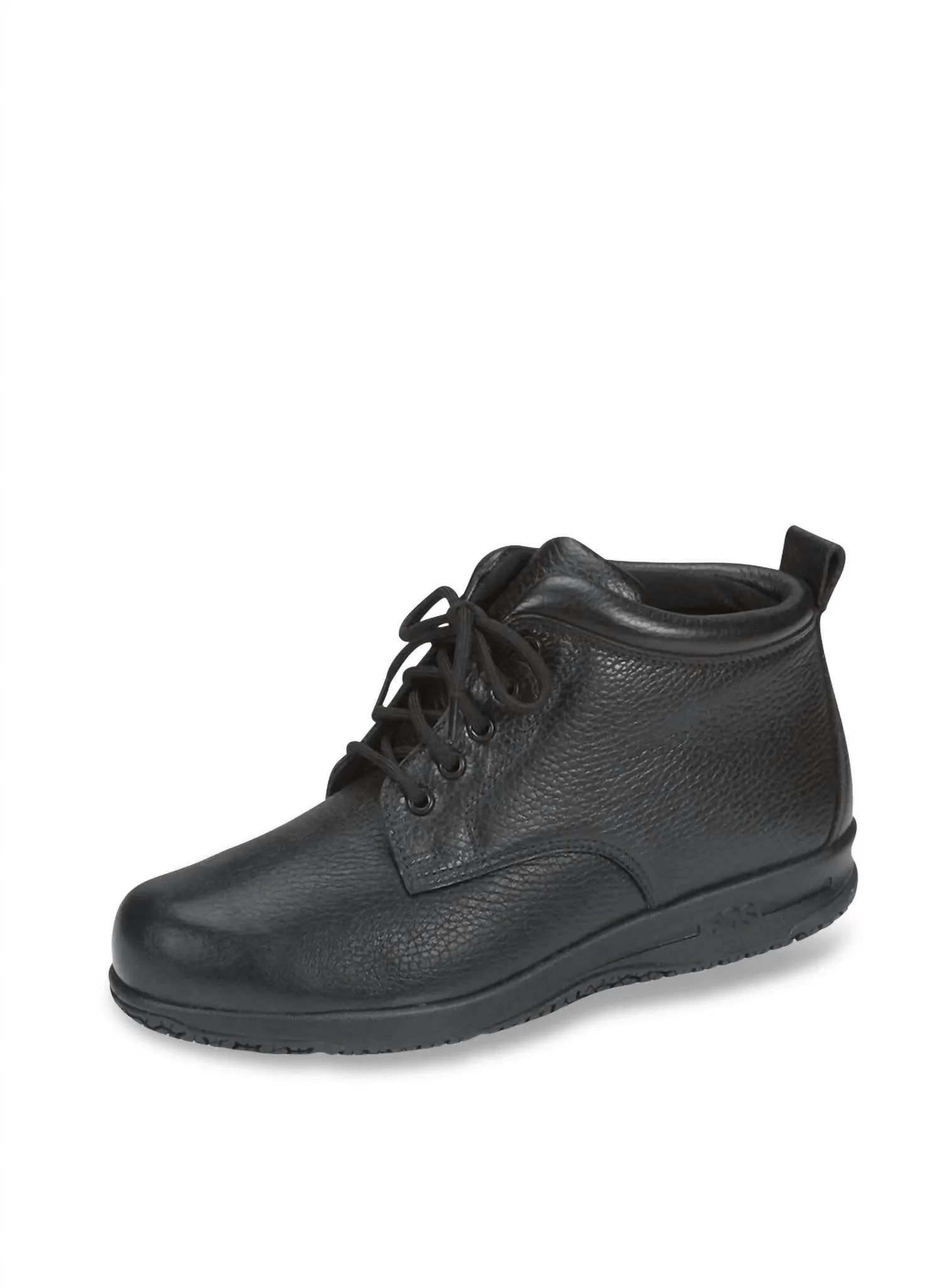 Alpine Non Slip Lace Up Boot - Wide In Black