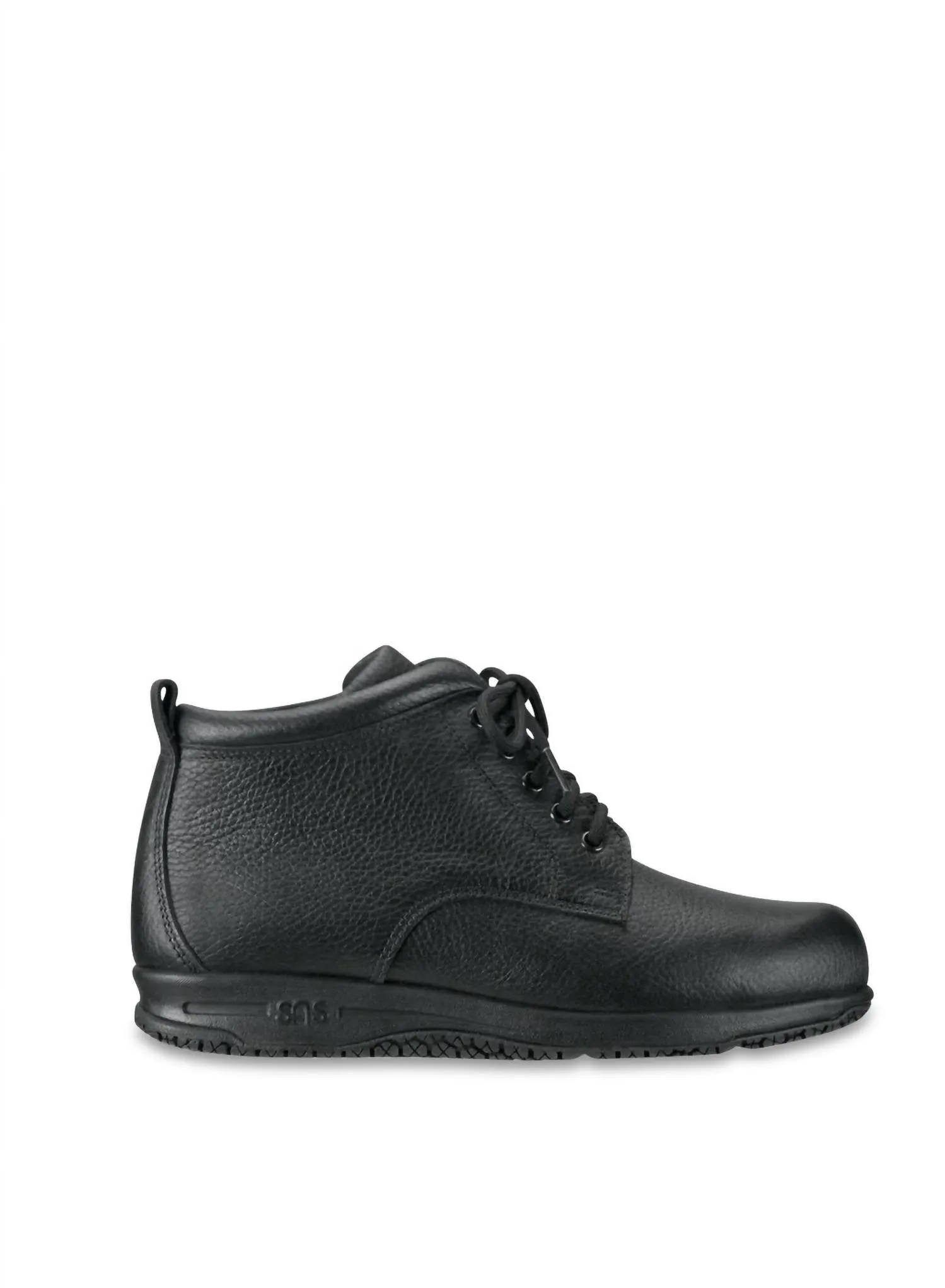 Alpine Non Slip Lace Up Boot - Wide In Black