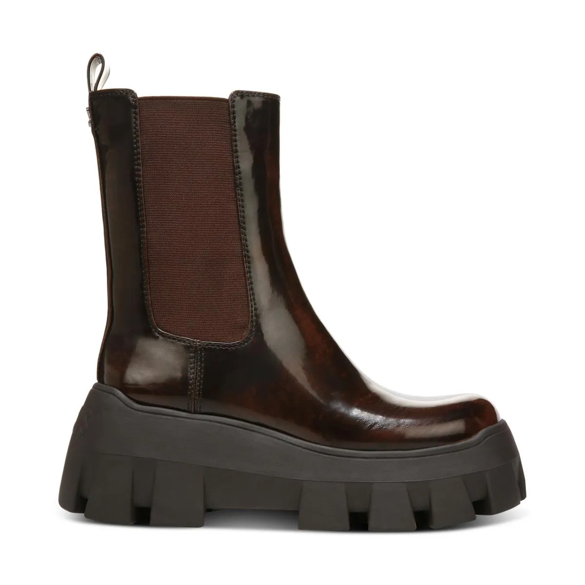 Ana Womens Mixed Media Pull On Ankle Boots