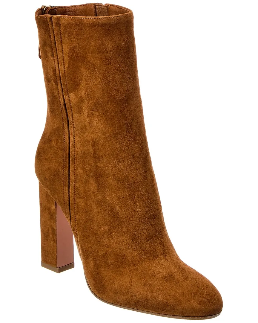 Aquazzura Joplin 105 Suede Bootie