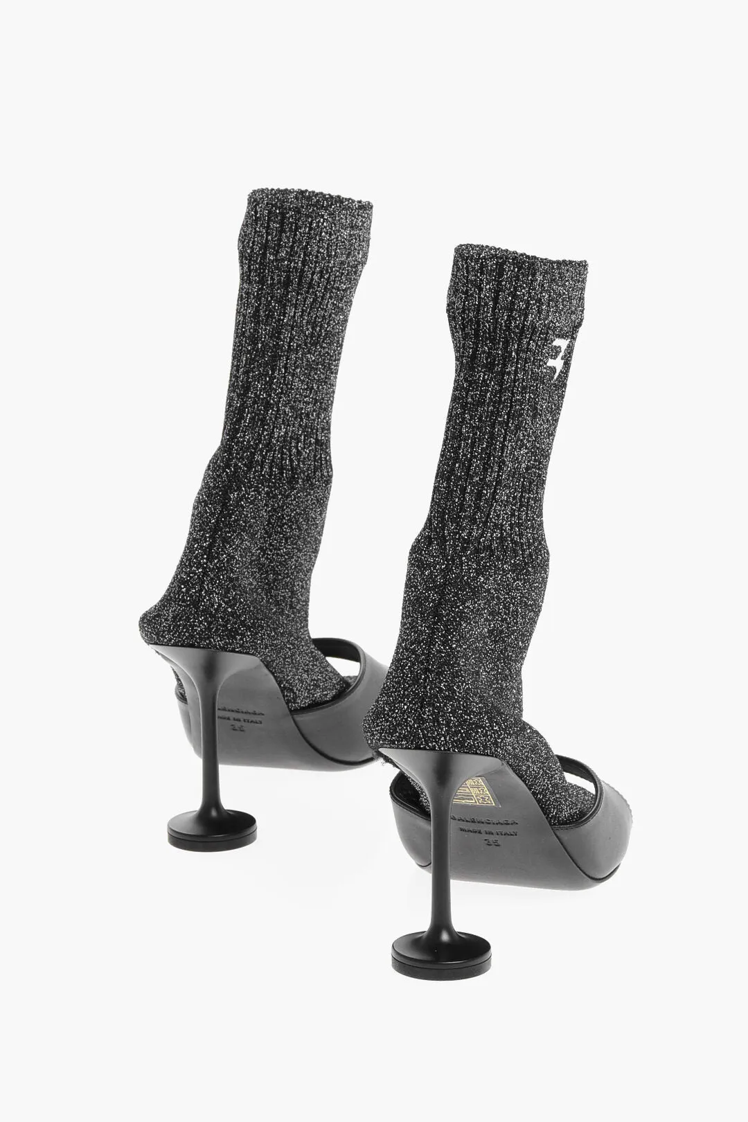 Balenciaga Double-Layered Sock Booties With Stiletto Heel 9Cm