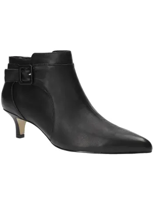 BINDI Womens Suede Zipper Booties