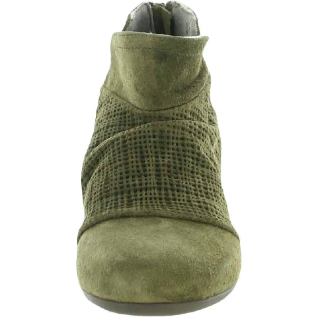 Blair Womens Suede Block Heel Ankle Boots