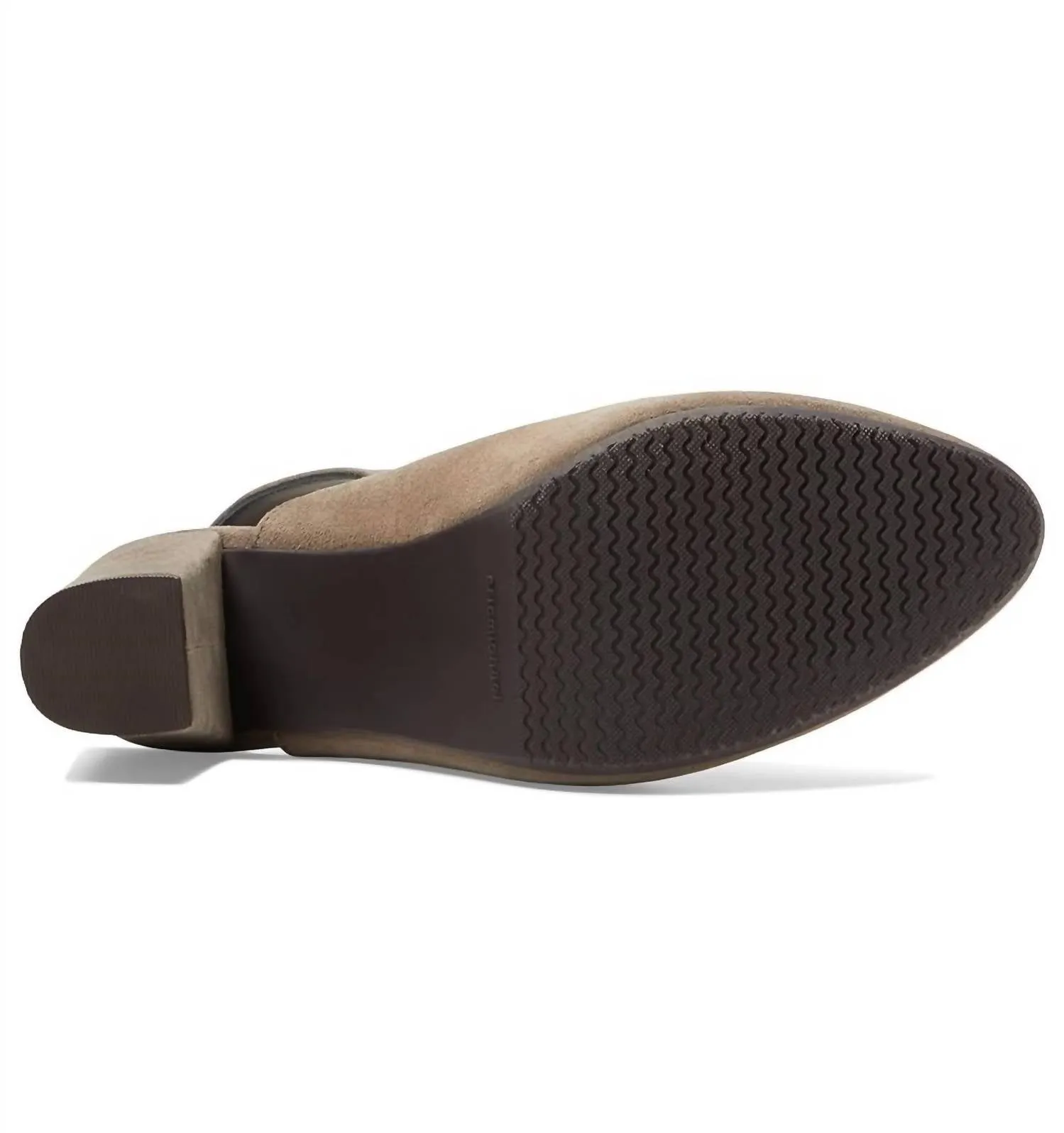 Blanche Kid Suede Bootie In Taupe