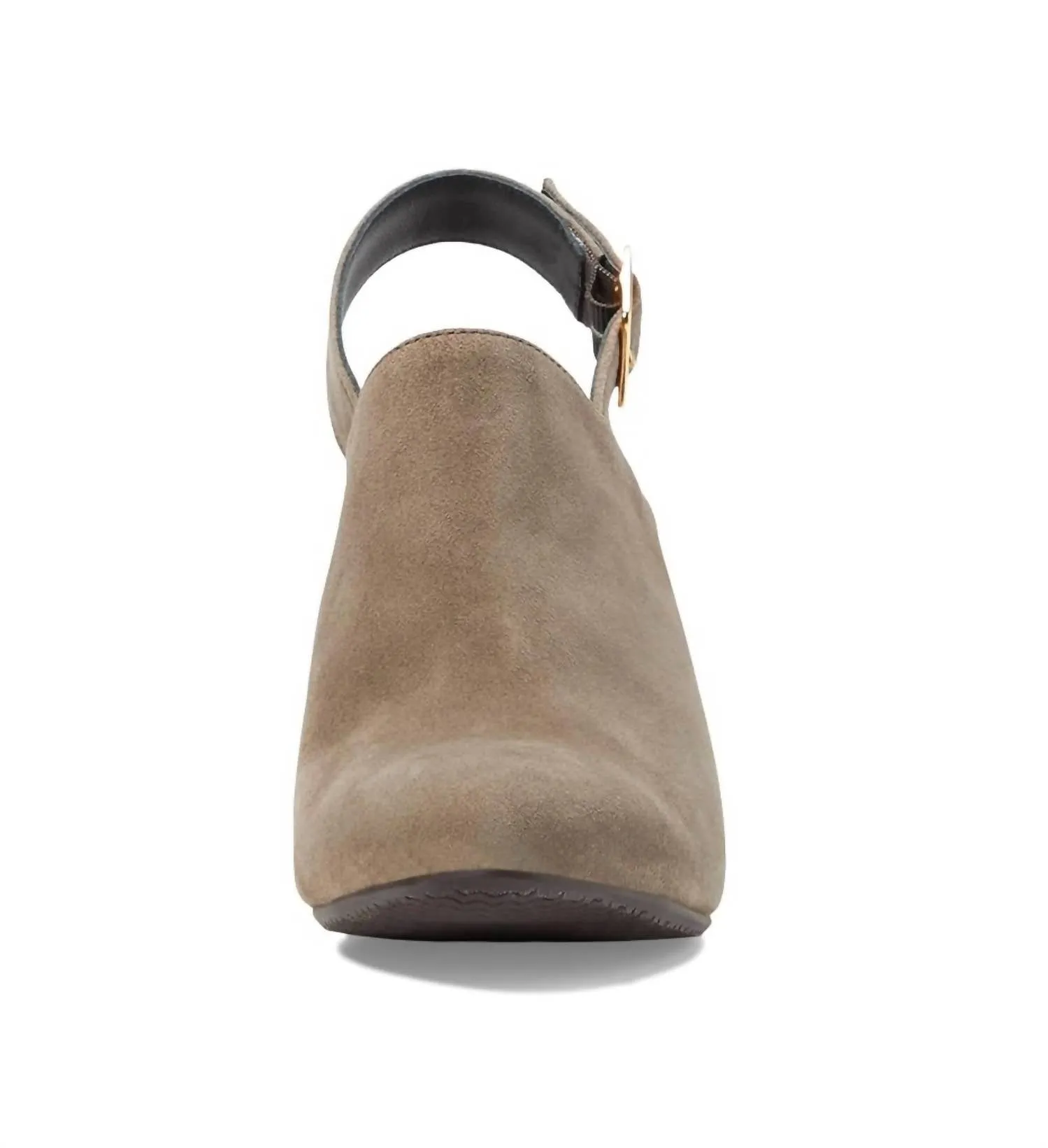 Blanche Kid Suede Bootie In Taupe