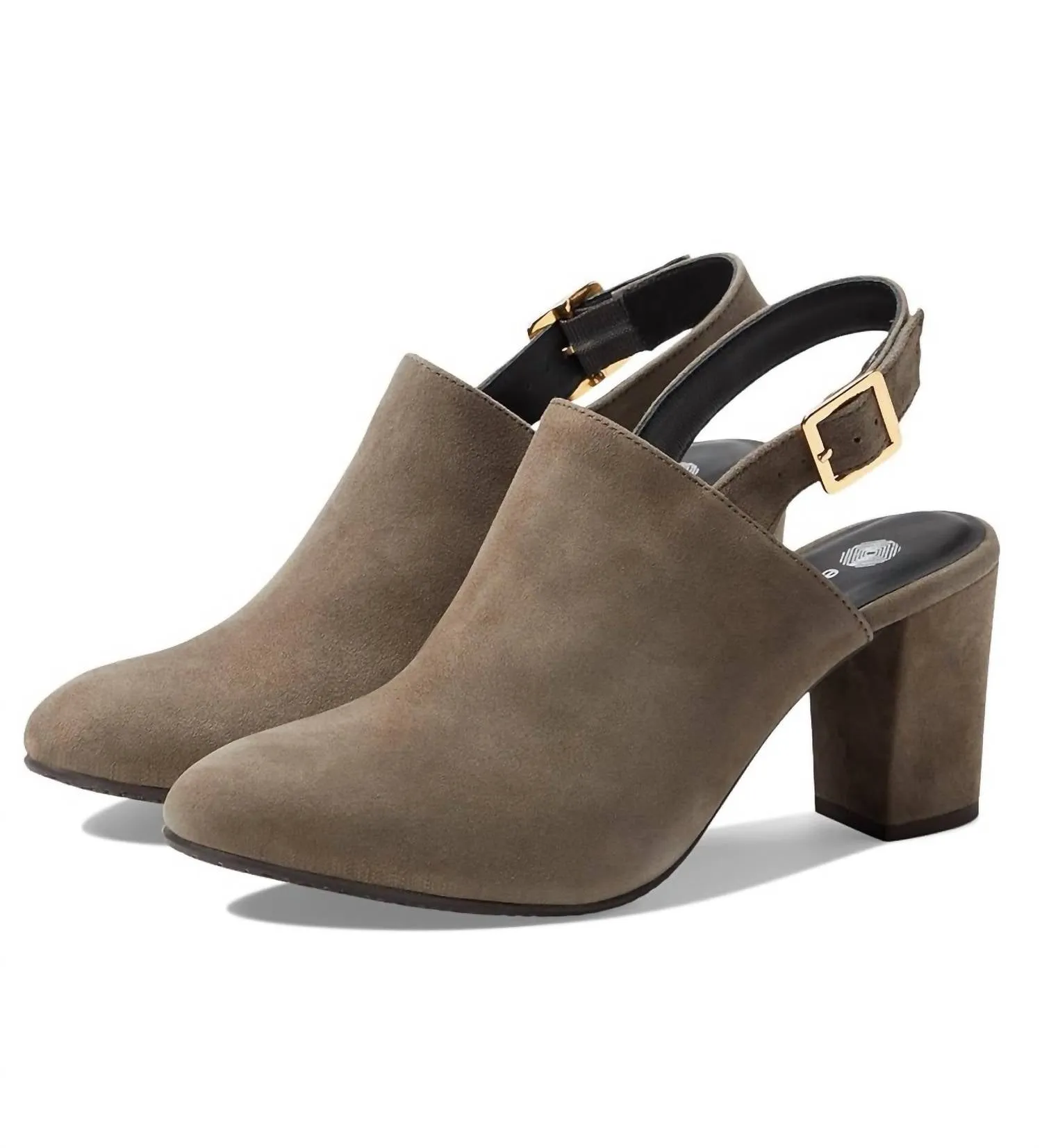 Blanche Kid Suede Bootie In Taupe
