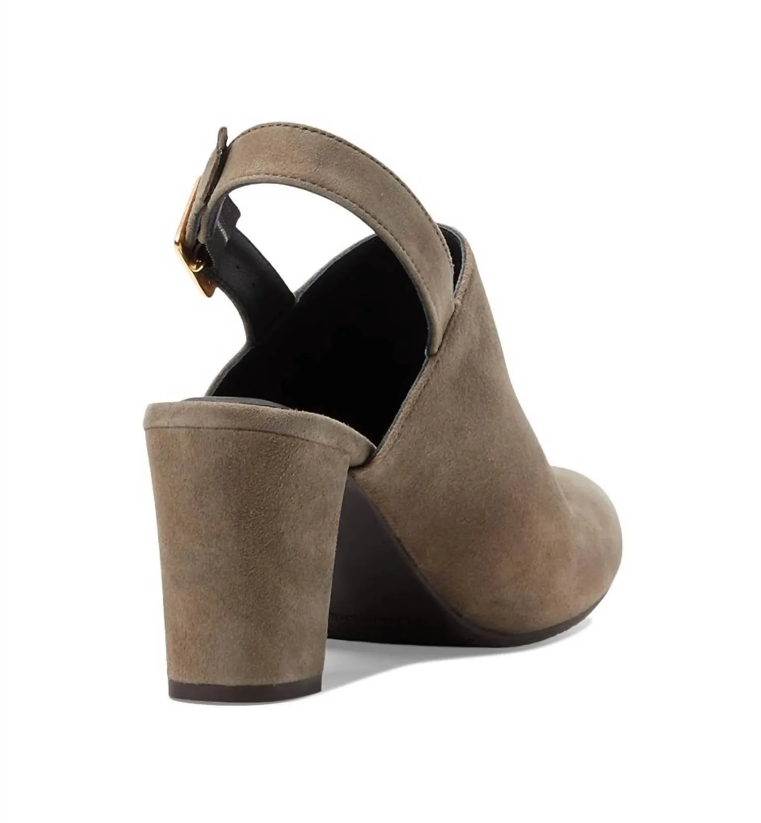 Blanche Kid Suede Bootie In Taupe