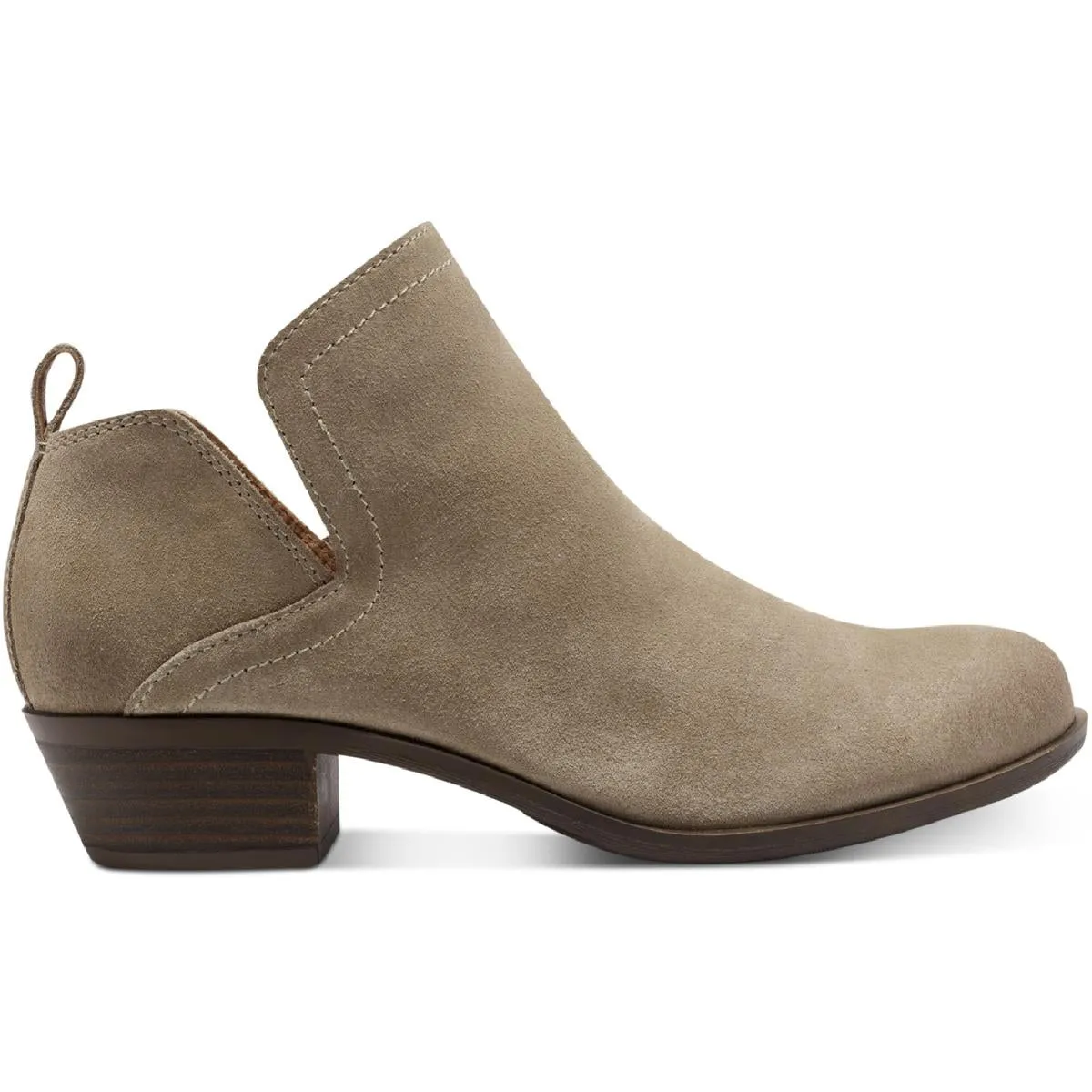 Bollo Womens Suede Cut-Out Booties