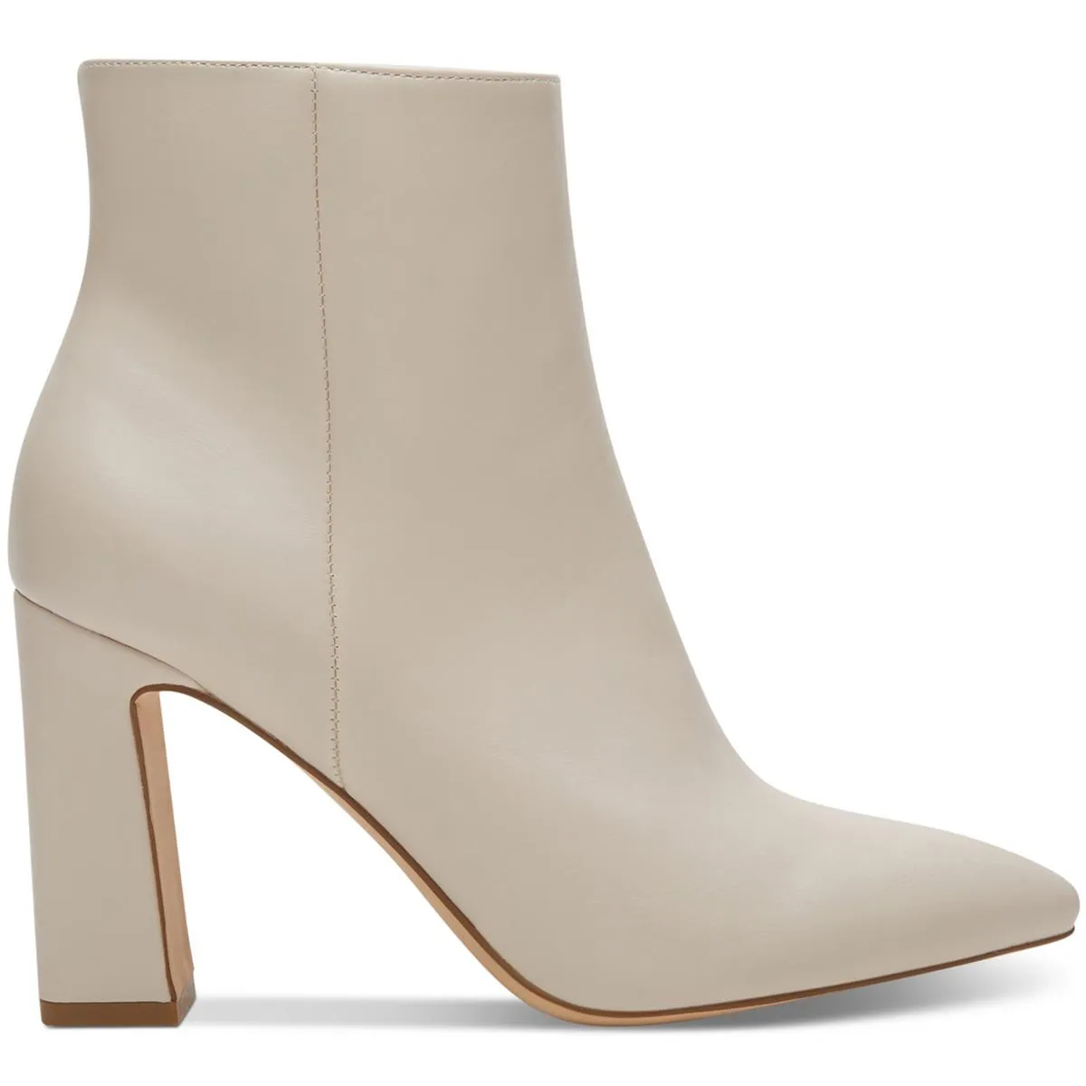 Bonnie Womens Faux Leather Block Heel Booties