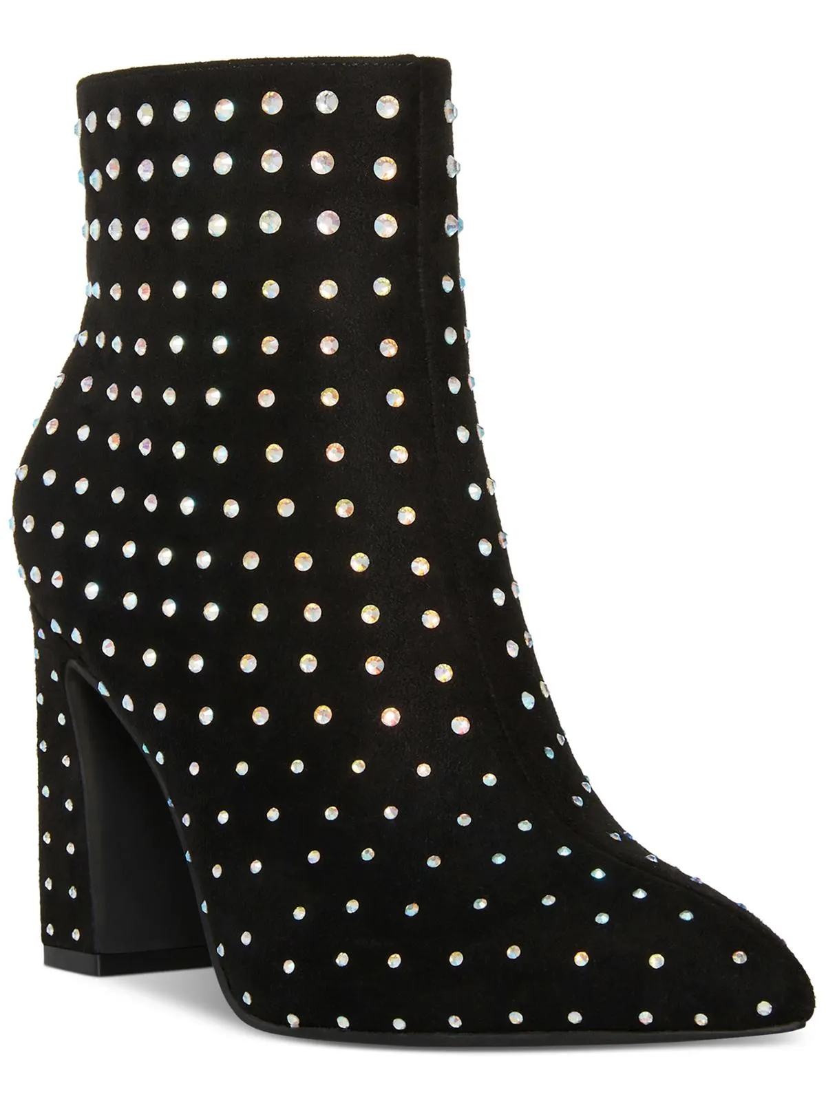 Bonnie Womens Faux Leather Block Heel Booties