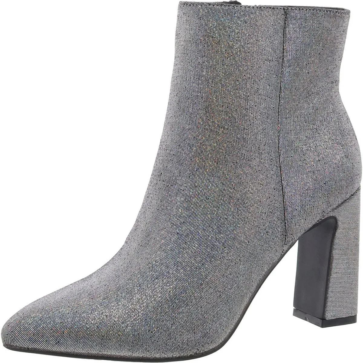 Bonnie Womens Faux Leather Block Heel Booties
