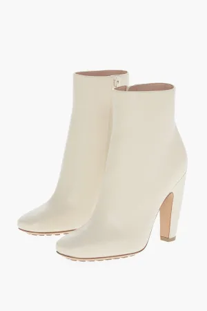 Bottega Veneta Leather Pompei Booties With Inner Zip 11Cm