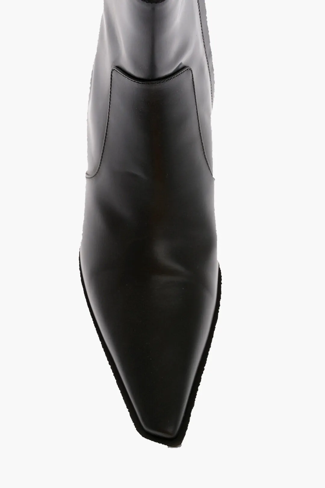 Bottega Veneta Leather Tokyo Western Booties With Metal Heel 5Cm