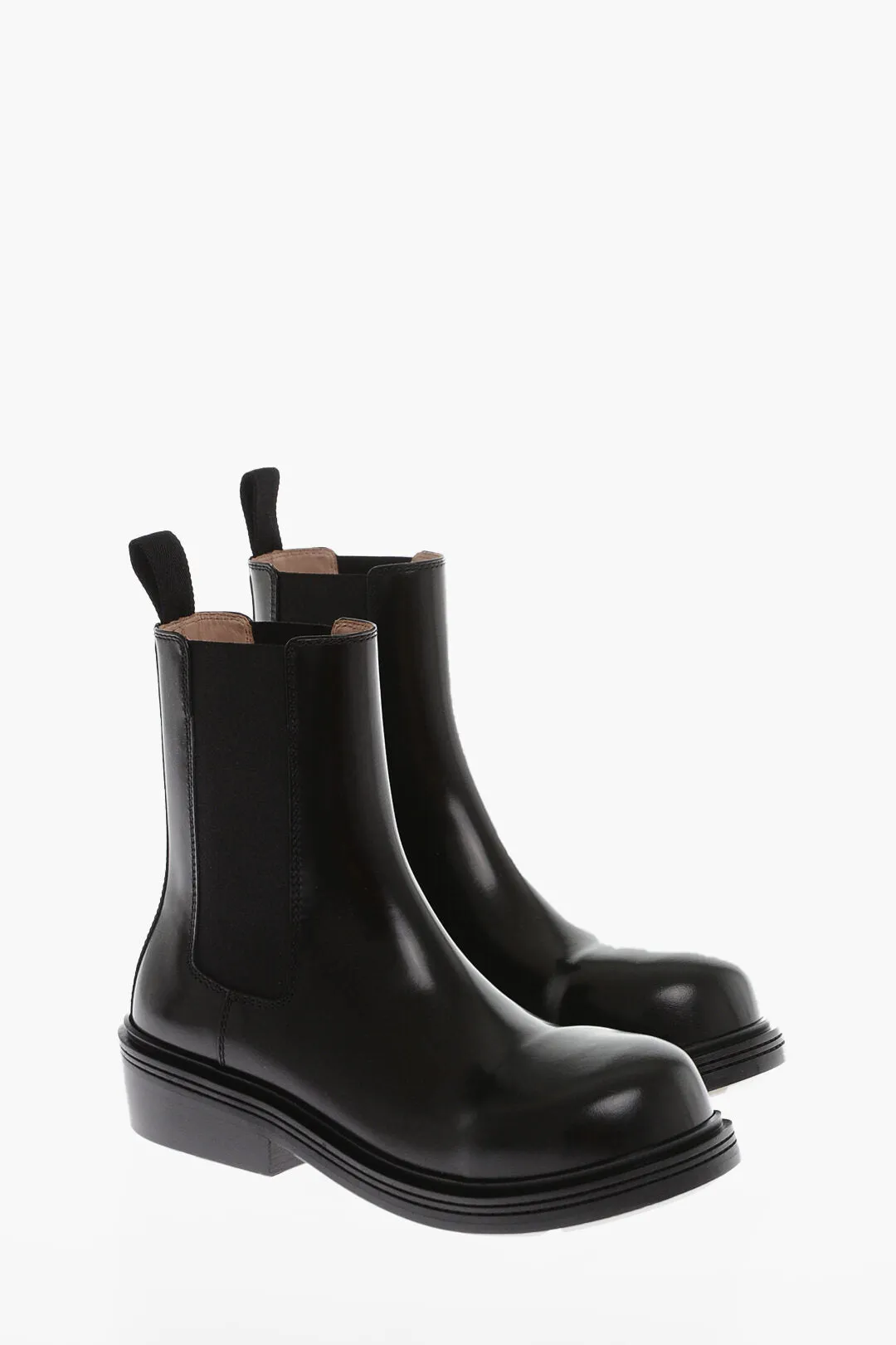 Bottega Veneta Rubber Sole Fireman Chelsea Booties