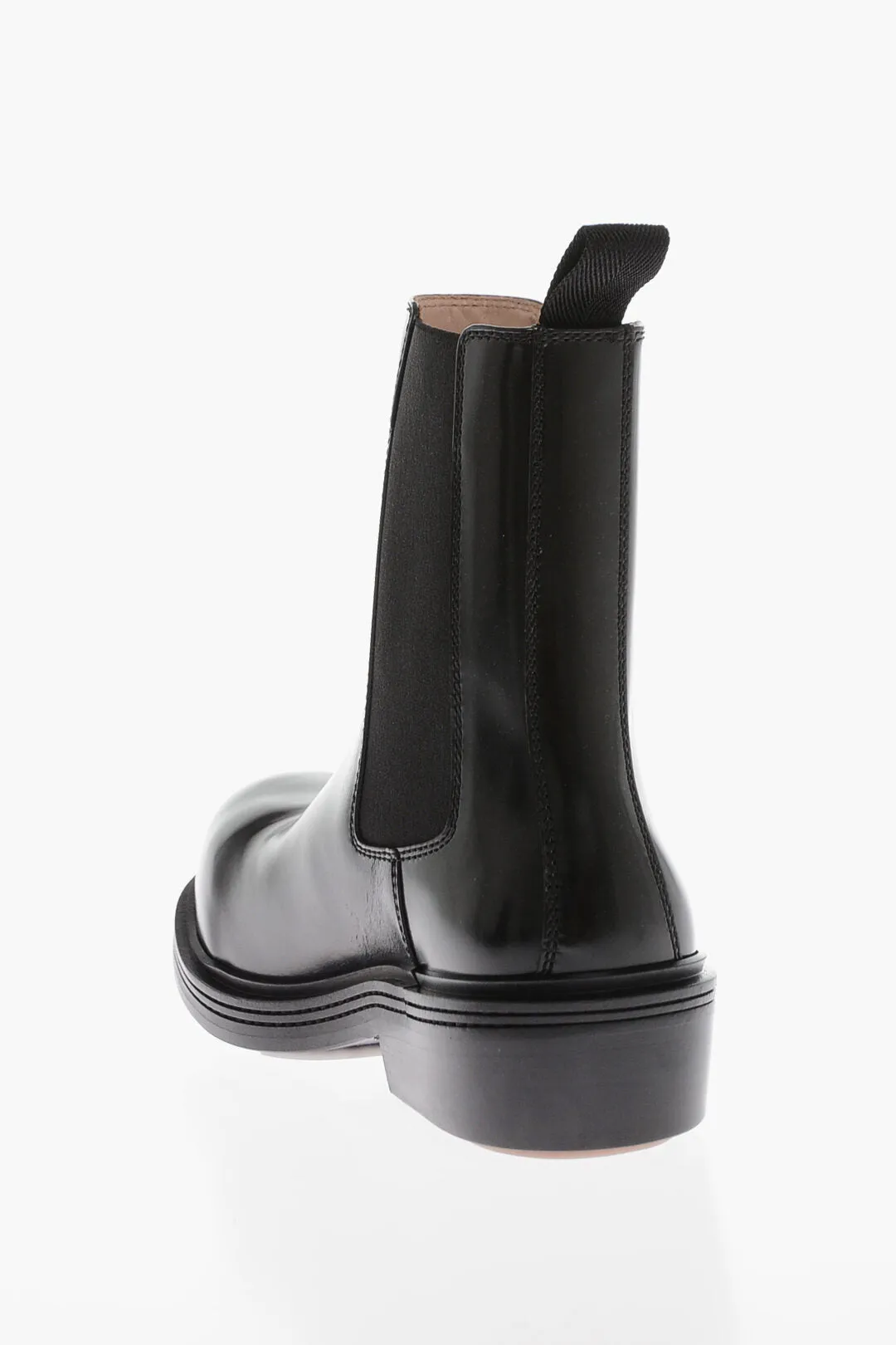 Bottega Veneta Rubber Sole Fireman Chelsea Booties