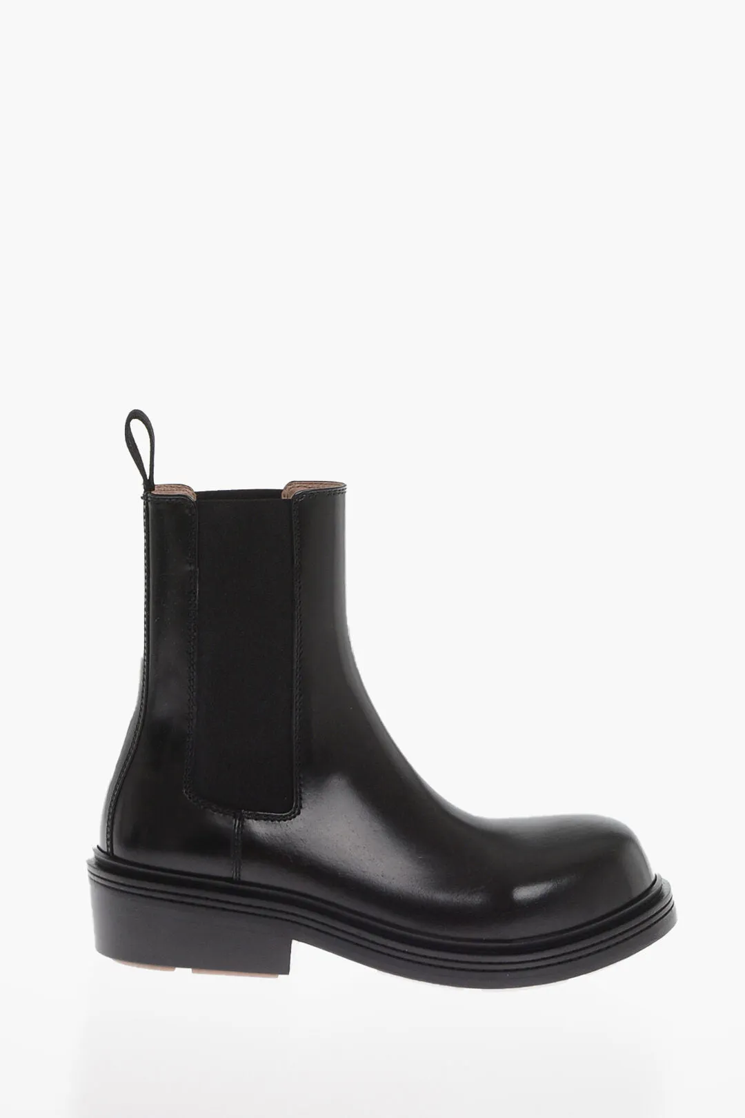 Bottega Veneta Rubber Sole Fireman Chelsea Booties