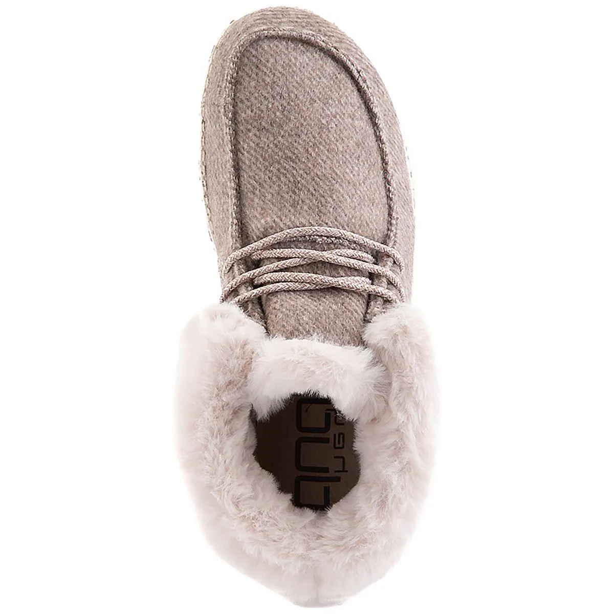 Britt Womens Canvas Faux Fur Booties