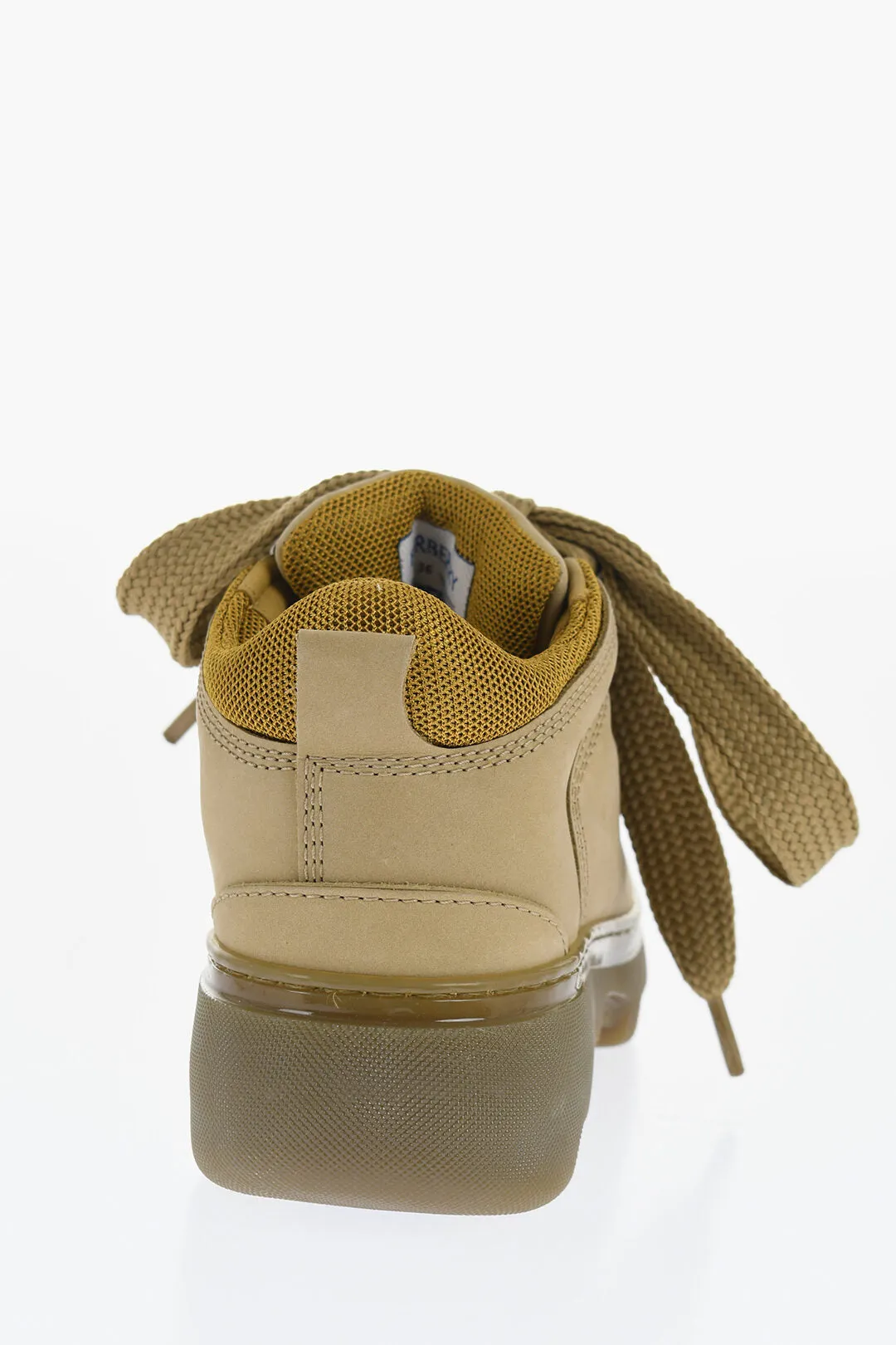 Burberry Leather Solid Color Hiking Booties