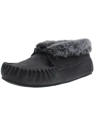 Cabin Womens Suede Faux Fur Booties