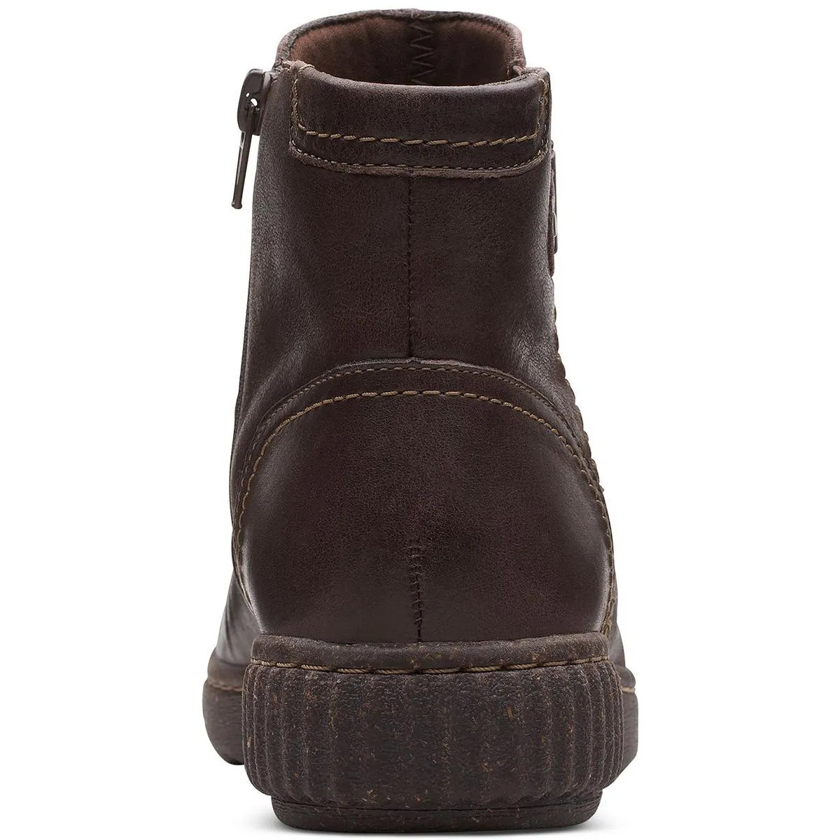 Caroline Orchid Womens Leather Ruched Booties