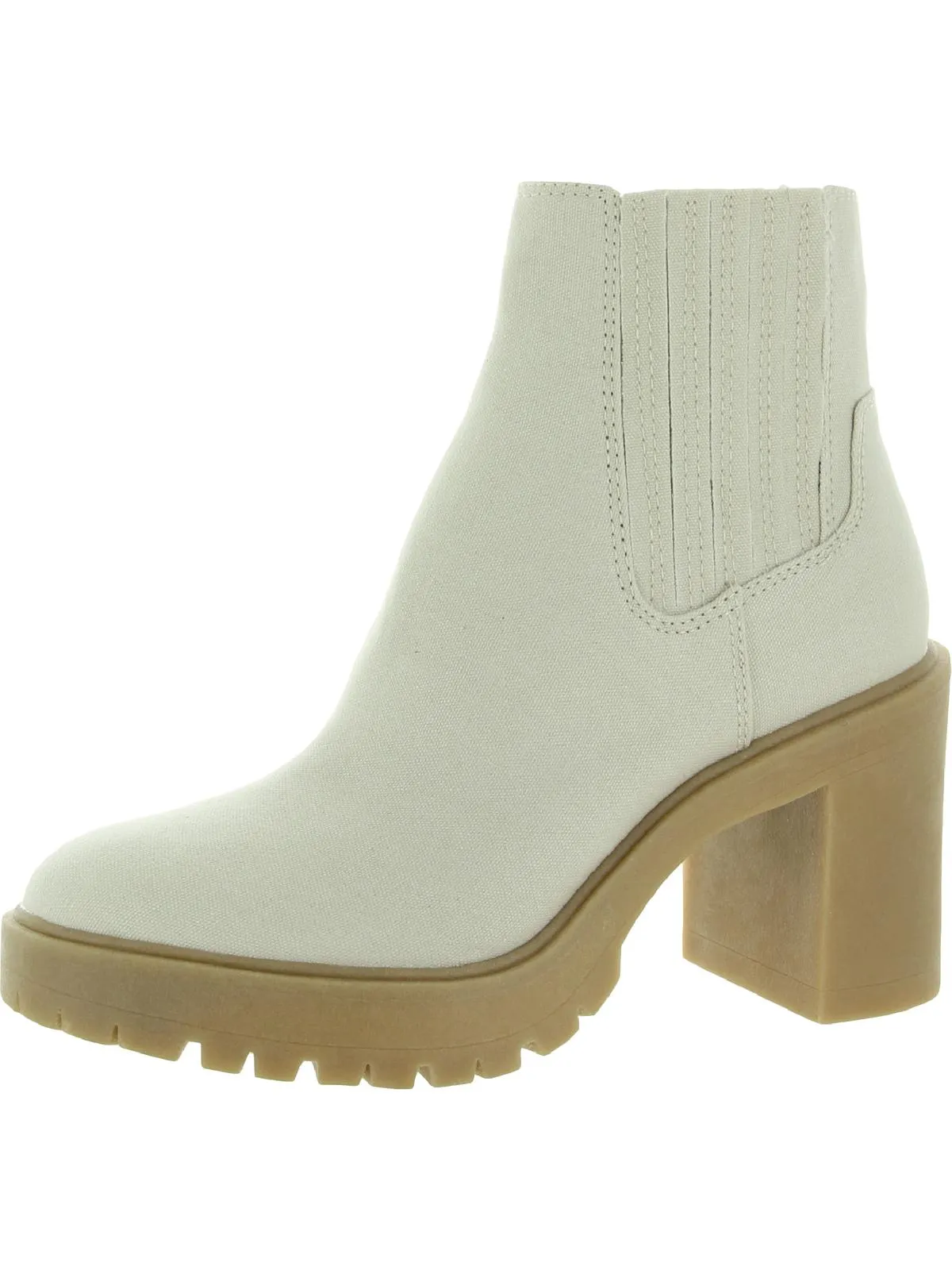 Caster Womens Ankle Round Toe Chelsea Boots