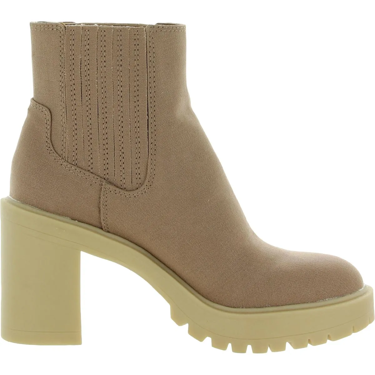 Caster Womens Ankle Round Toe Chelsea Boots