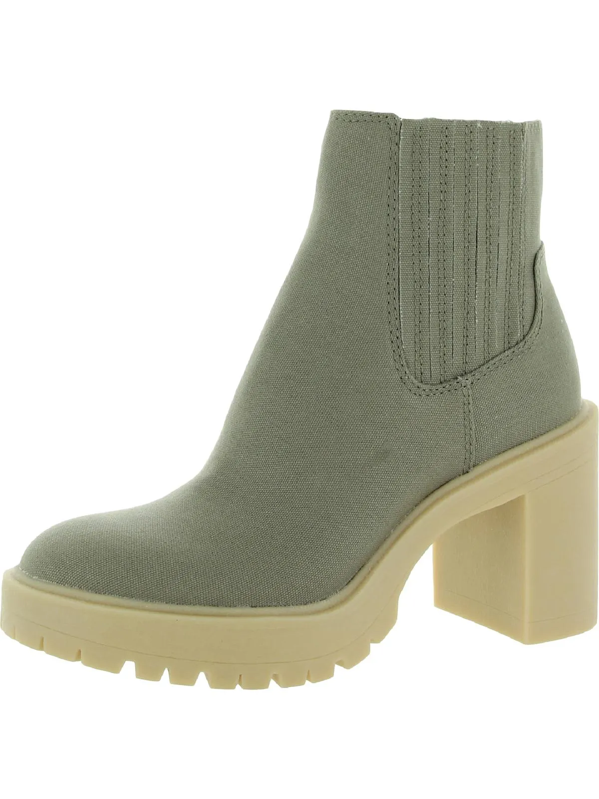 Caster Womens Ankle Round Toe Chelsea Boots