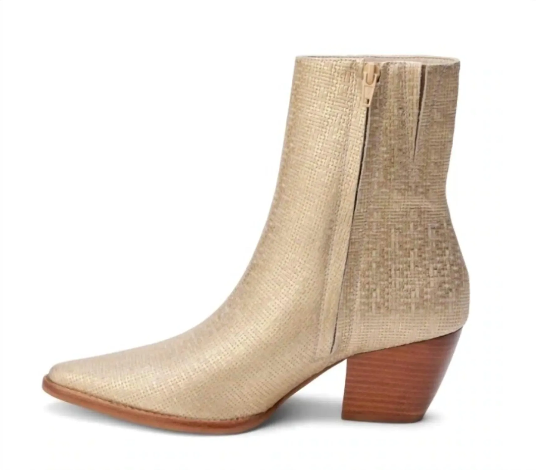 Caty Boot In Gold Weave
