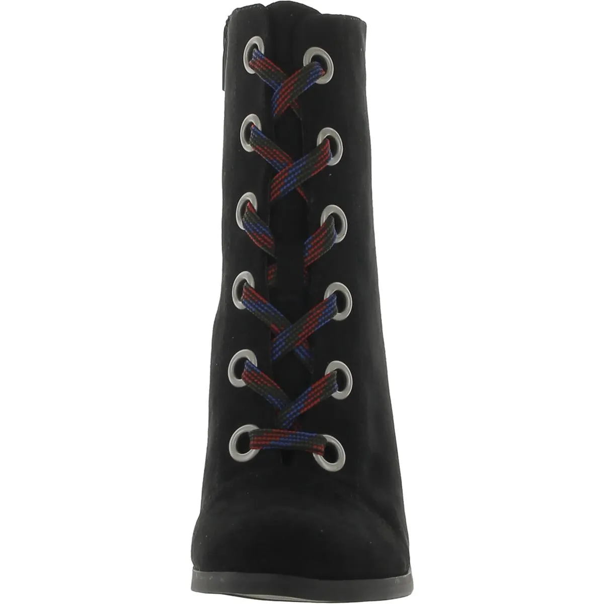 Chelsy Womens Faux Suede Lace-Up Ankle Boots