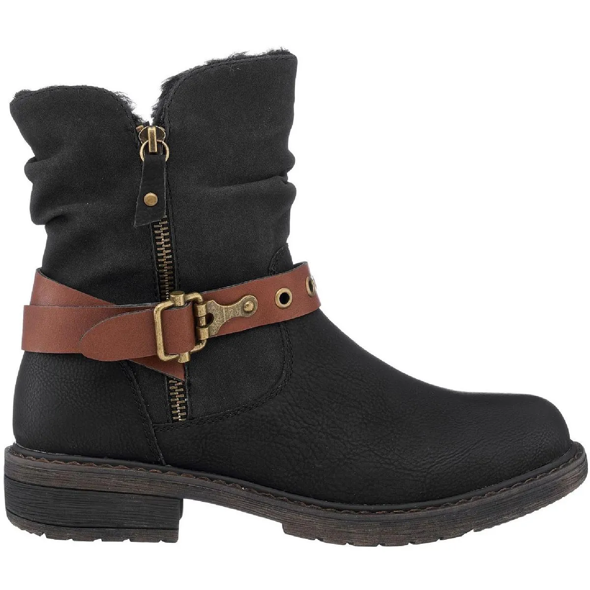 Codie Womens Casual Leather Ankle Boots