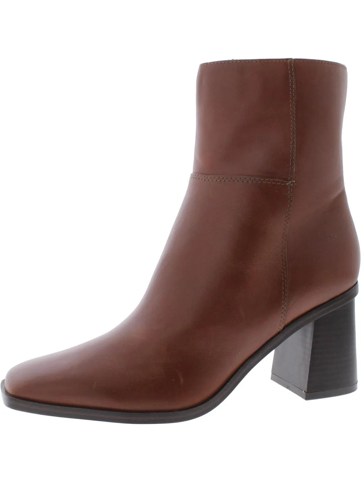 DAIREY Womens Square Toe Block Heel Ankle Boots