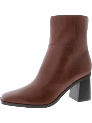 DAIREY Womens Square Toe Block Heel Ankle Boots