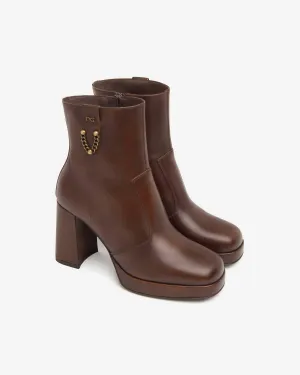 Delavato Women's Ankle Boot In Beige