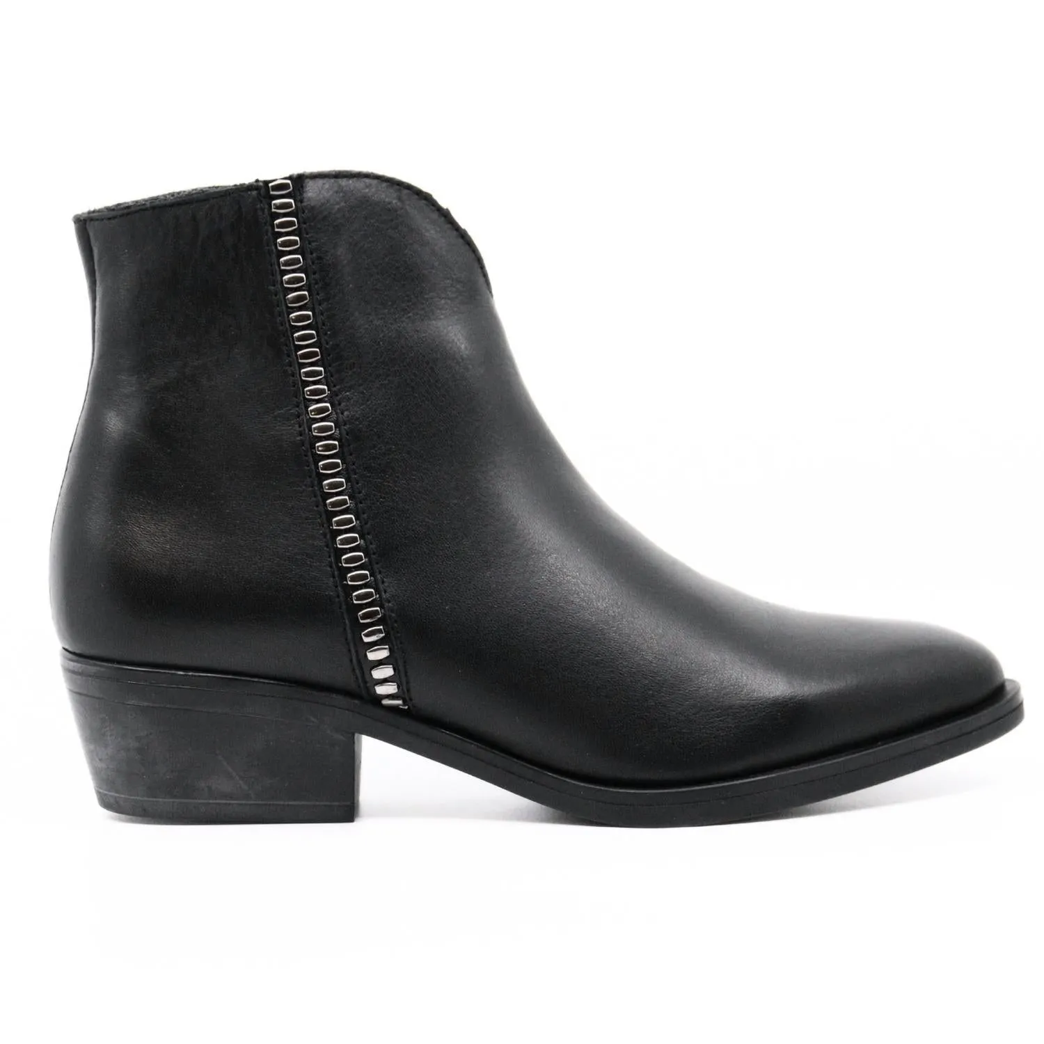 Delman Leather Boots In Black