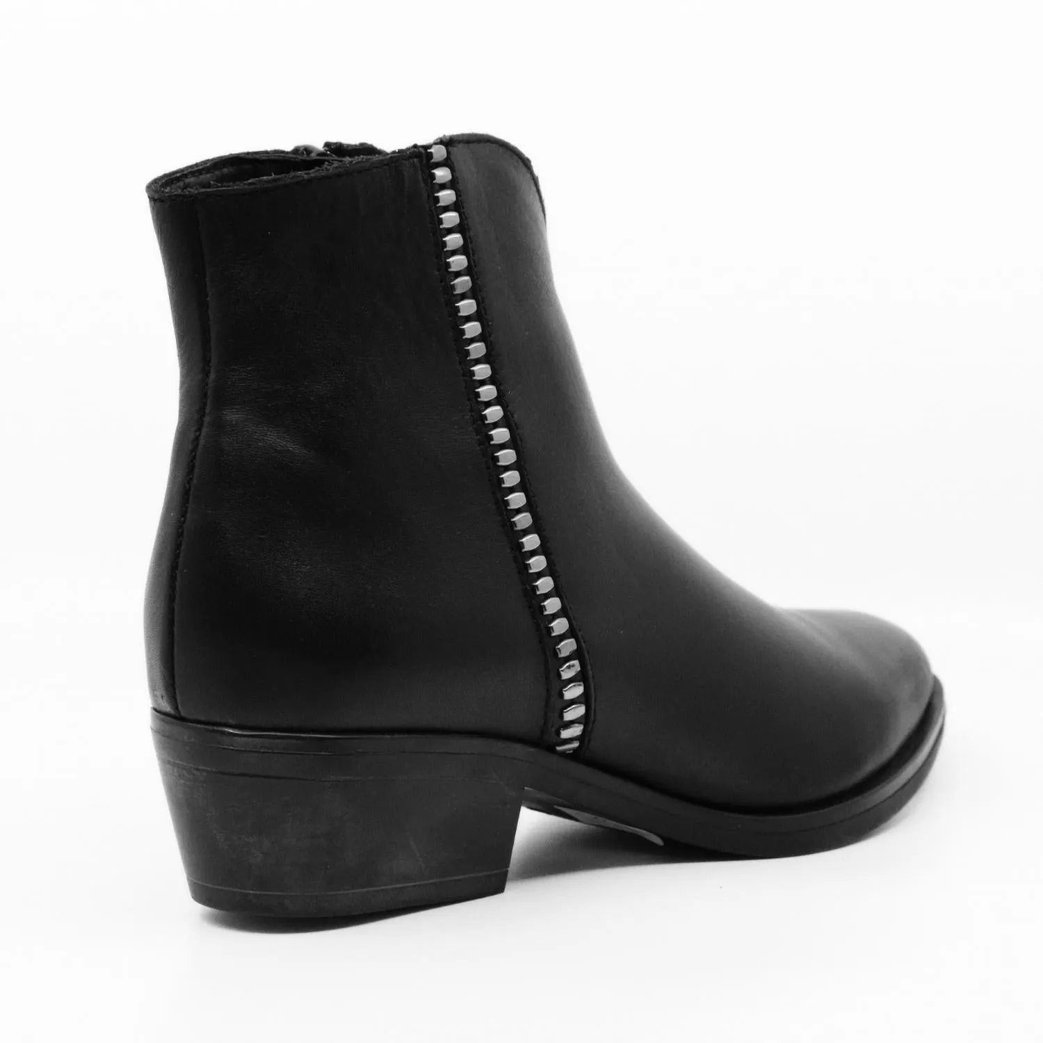 Delman Leather Boots In Black