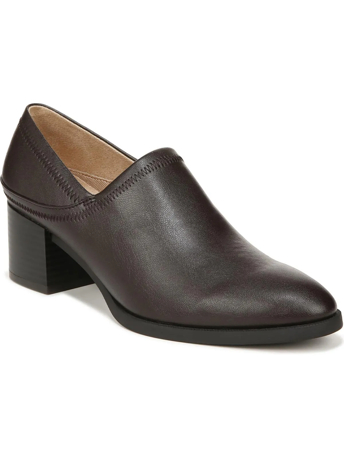 Dina Womens Faux Leather Slip-On Booties