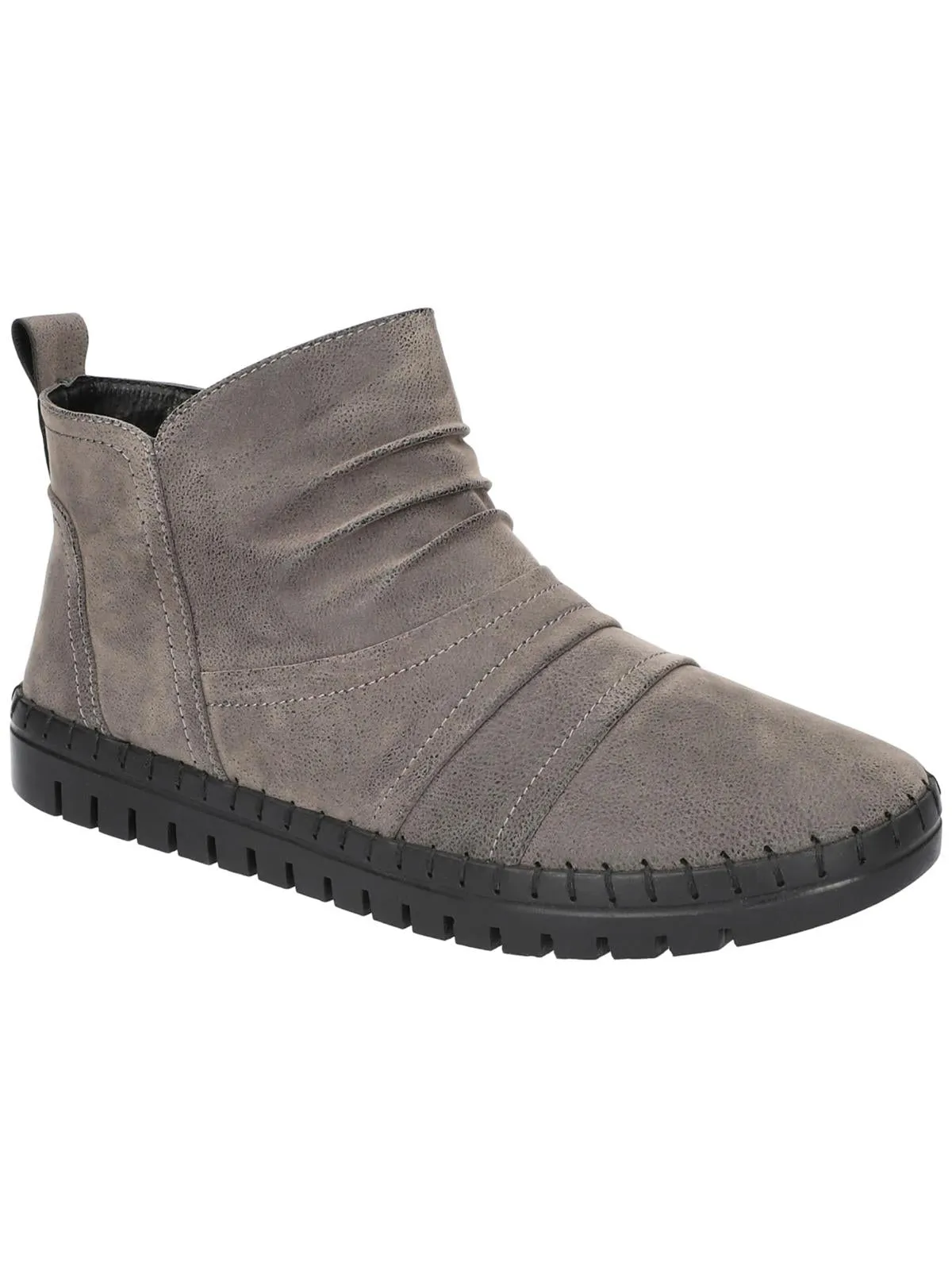 Dublin Womens Faux Suede Gathered Booties