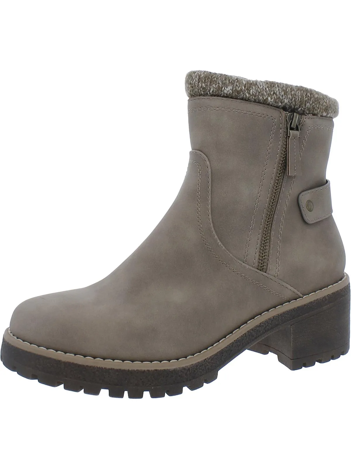 Duena Womens Knit Fold-Over Booties