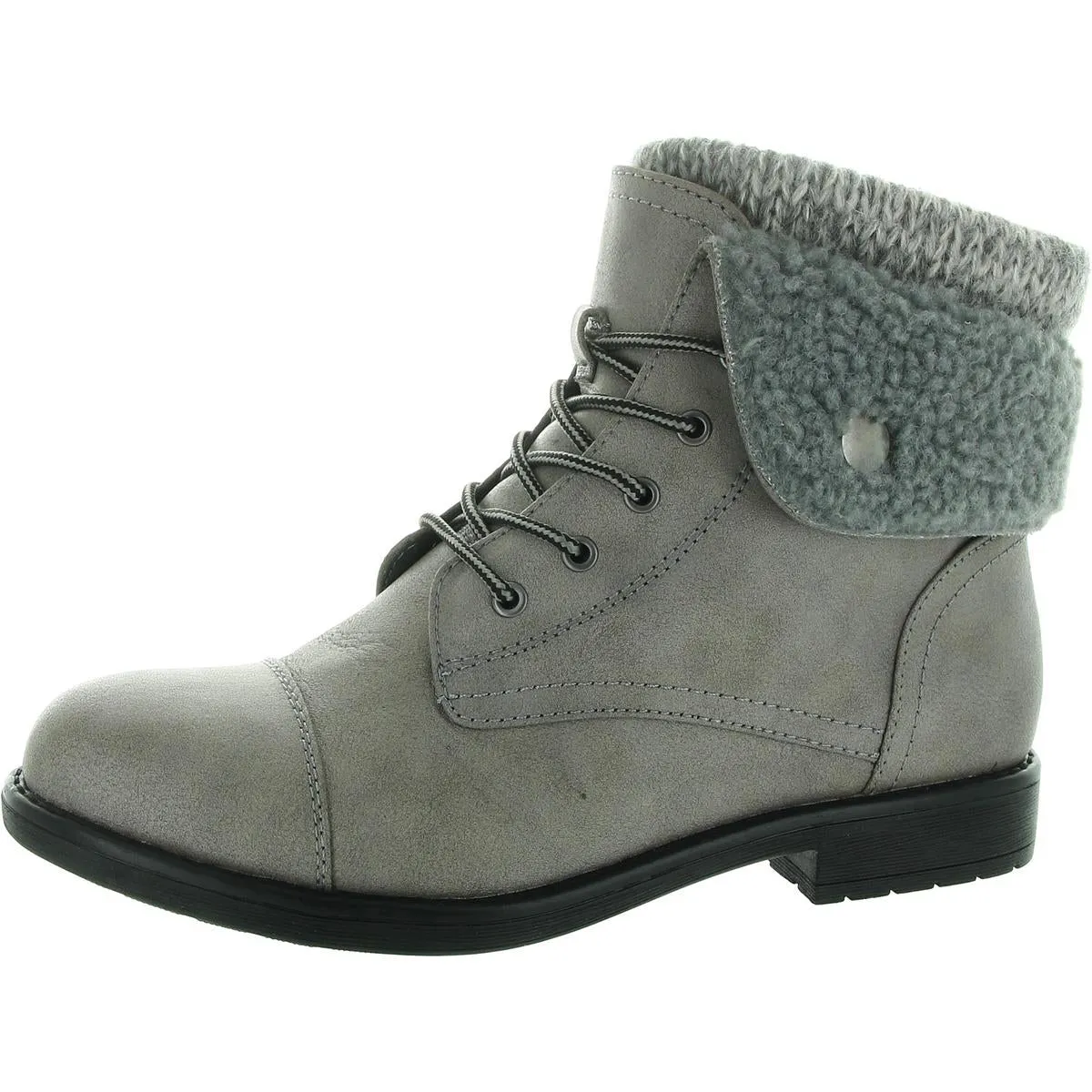 Duena Womens Knit Fold-Over Booties