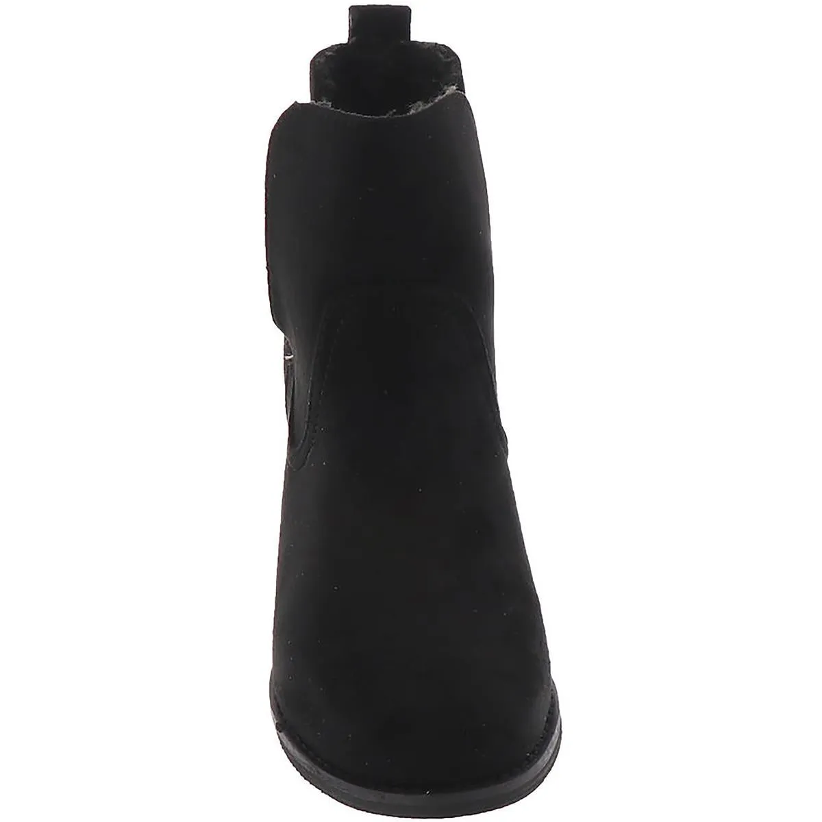 Ember Womens Faux Suede Heels Ankle Boots