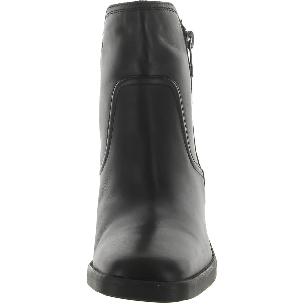 Emmy Womens Leather Square Toe Ankle Boots