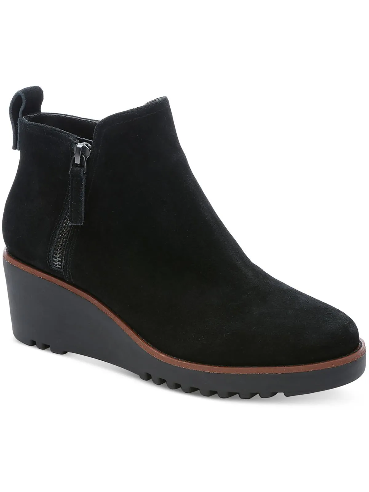 Evolve Womens Suede Platform Ankle Boots