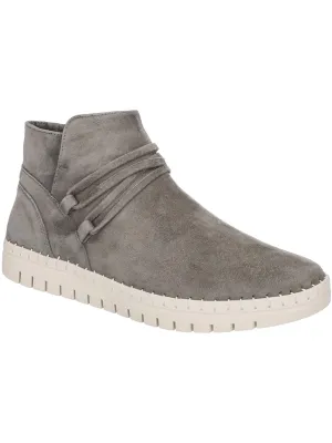 Falynn Womens Suede Lugged Sole Booties