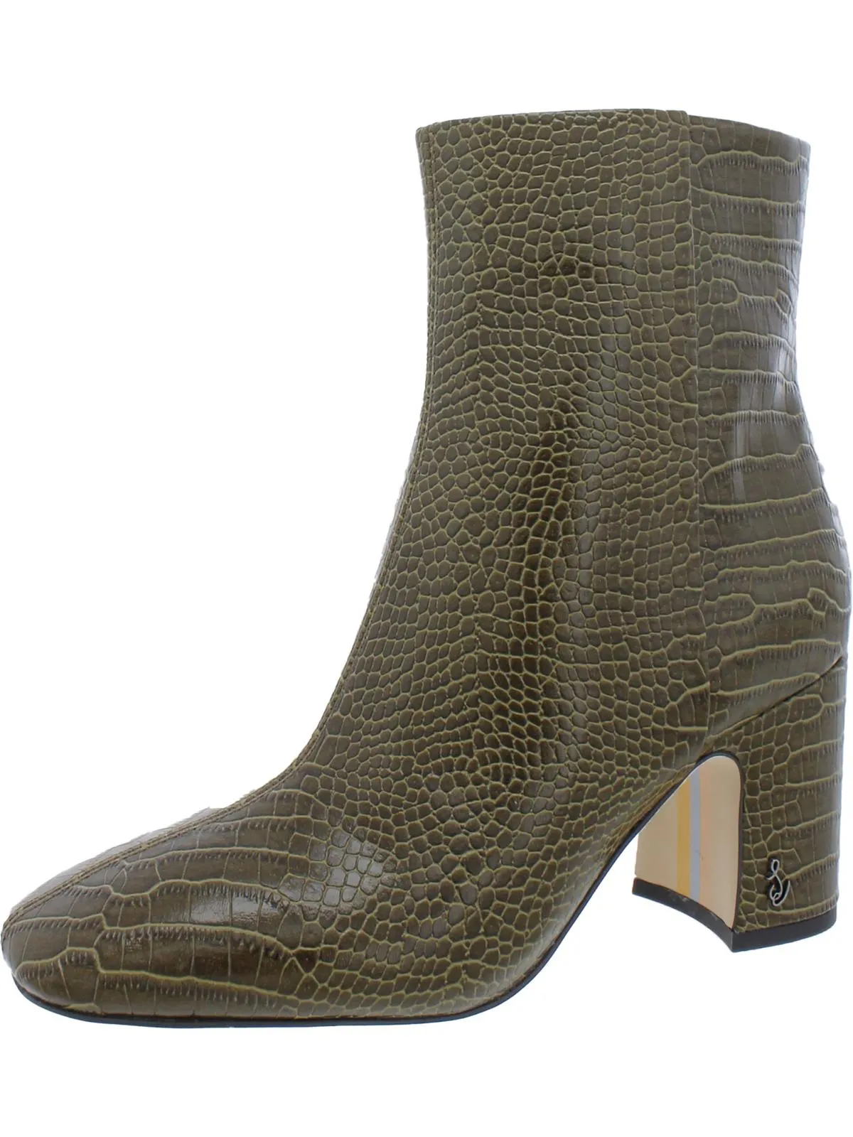Fawn Womens Dressy Leather Ankle Boots